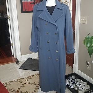 Military style wool blend coat